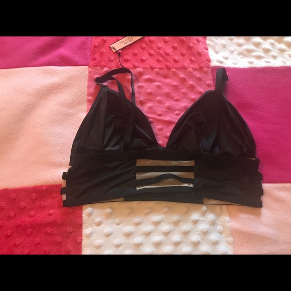 NWT VS Satin (like) Bralette lightly lined Small - Picture 6 of 8